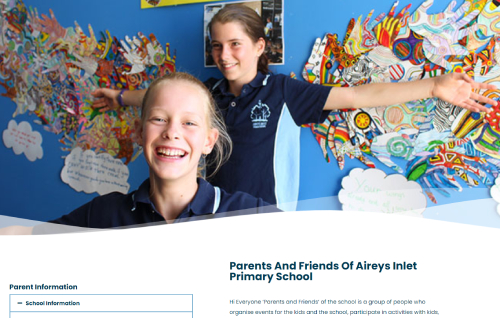 Airey's Inlet Primary School Parents and Friends website page
